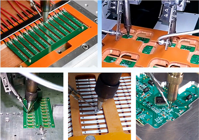 Машина настольного робототехнического утюга PCB паяя с Multi осью