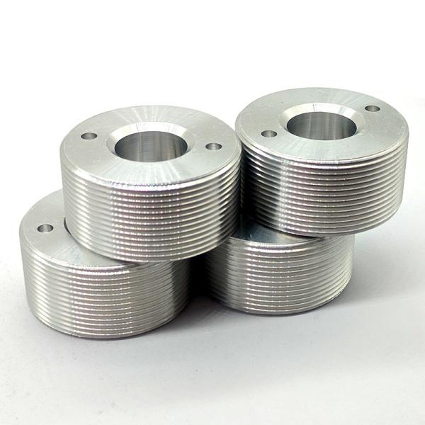 Heat Treatment CNC Stainless Steel Parts Polished SS Bushing Silver