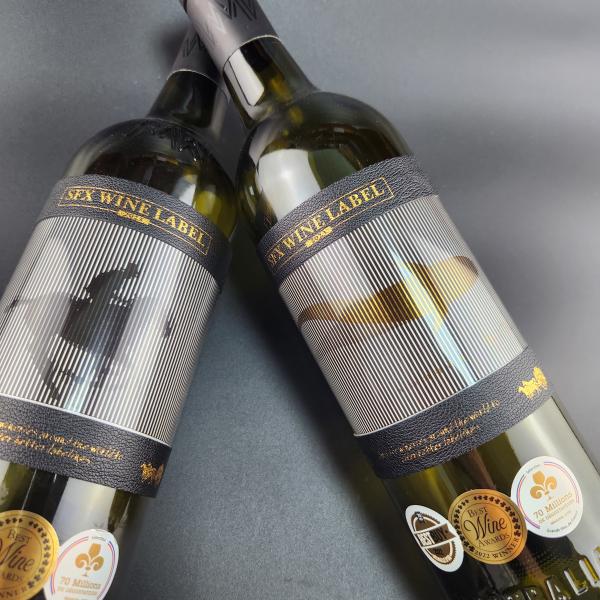 Custom Sticker Red Wine Bottle Label Self-adhesive Waterproof Red Wine Cocktail Bottle Label