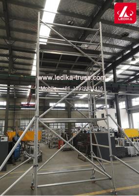 6082 Aluminum Scaffolding Tower Operation Frame Layer Working Bench For Engineering