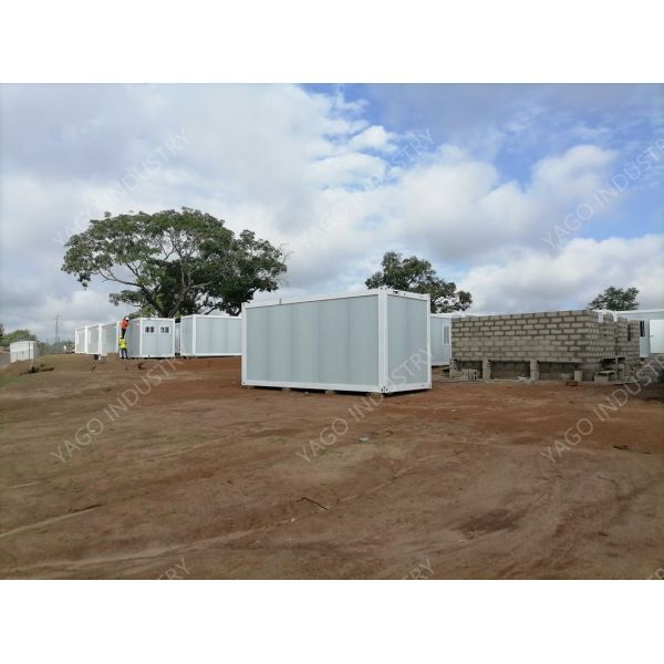 Prefabricated Modular Building Site Office Units 40ft Flat Pack Containers For Rapid Deployment