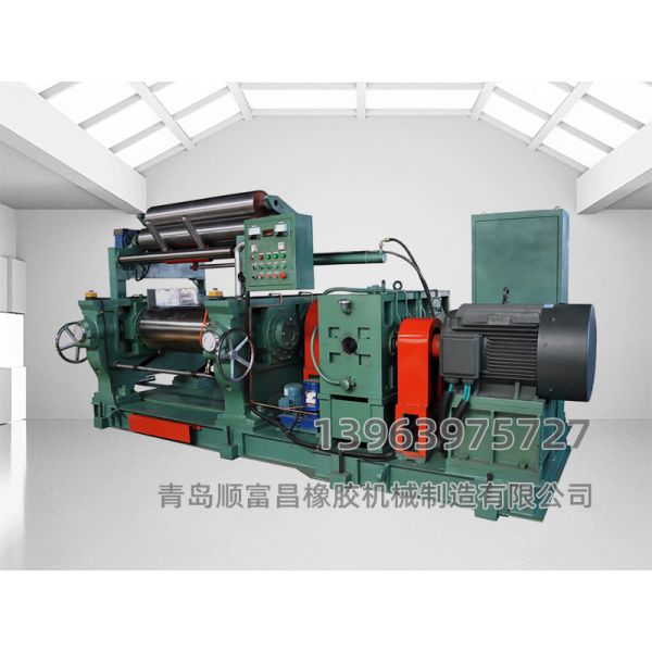 Rubber Mixing Machine with 560mm Roll Diameter 90kw Motor Power and PLC Control Open Mixing Mill