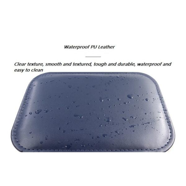 Boîtes à bijoux carrées à deux couches de luxe à doublure en cuir en PU