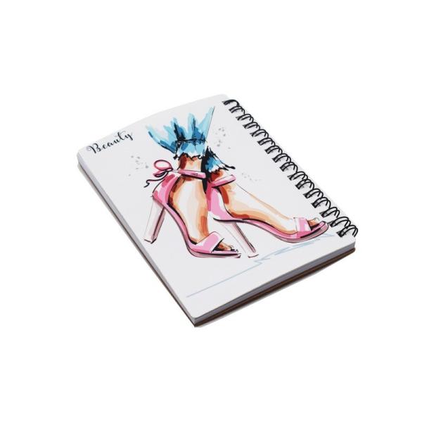 Cuaderno de espiral de sublimación PET en blanco para impresión a doble cara, cuaderno de bricolaje con encuadernación en espiral personalizada