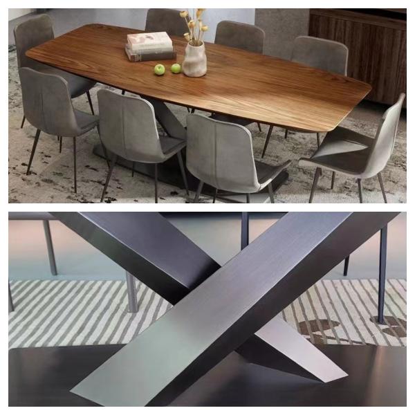 Luxury Modern Home Restaurant Dining Room Furniture Set 10 Person Ceramic Top Dining Outdoor Table