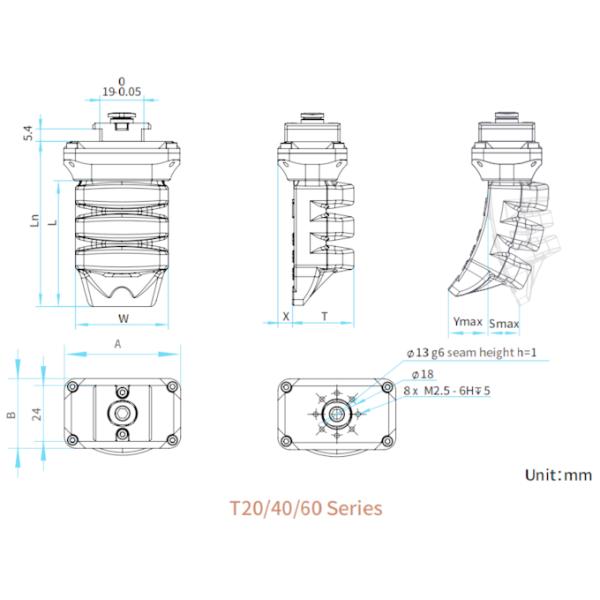 Gripper робота ISO производственная мощность гибкого увеличивая