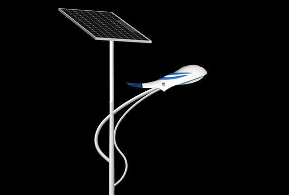 Integrated 140w led light Solar Street Light Energy Storage Examples Of Rural Roads 10m~12m height light pole