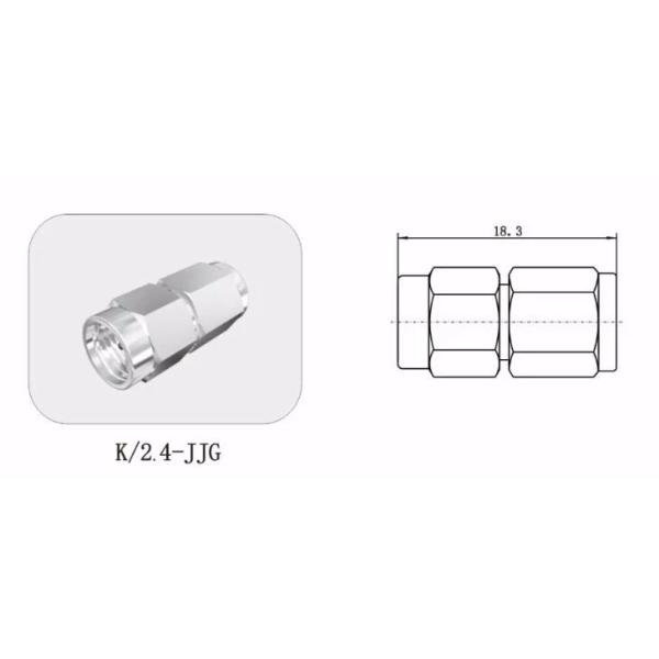 Покрытый никелем прямо мужчина 2.92мм (к) к переходнику ММВ волны миллиметра 2.4мм мужскому прямому