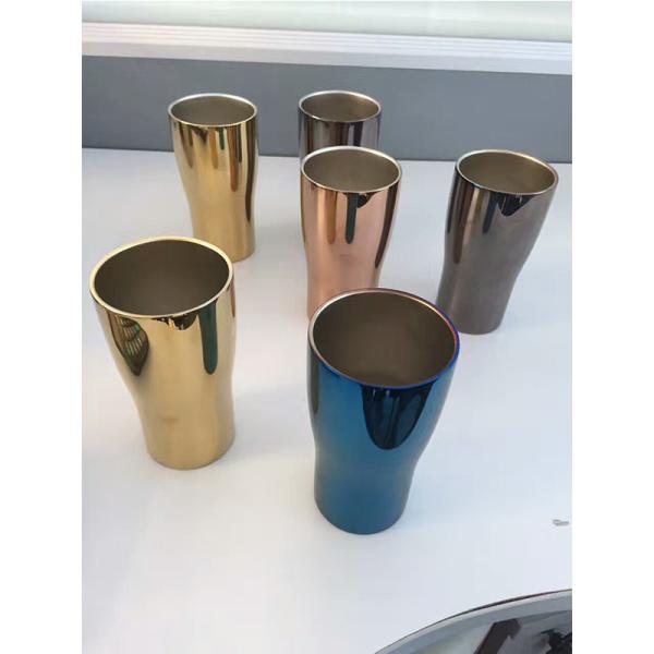 High Efficiency Energy Saving Titanium PVD Vacuum Coating Machine For Rainbow Golden Rose Gold Gray Color