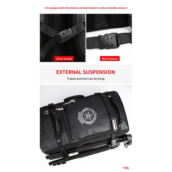 OEM PU супер большой рюкзак Треккинг горный скалолазание рюкзак 56-77 литров