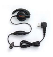 Fone de ouvido e microfone MAG ONE PMLN6531 Receptor de ouvido de série comercial com interruptor de microfone/PTT/VOX em linha