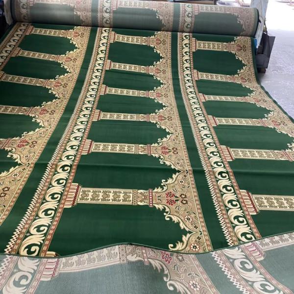 Custom Rectangle Muslim Mosque Design Masjid Prayer Carpet And Meeting Room Mosque Carpet