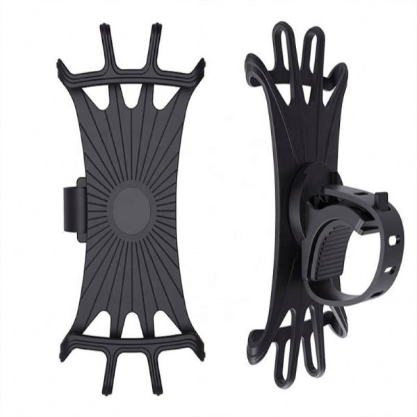 Silicone Handlebar Motorcycle Mobile Stand , 4-6 Inch Iphone 12 Motorcycle Mount