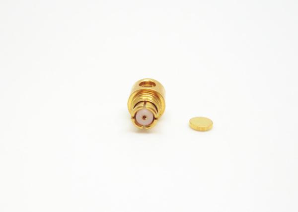 Conector fêmea do RF do ângulo direito, ouro do conector coaxial de SMP RF chapeado