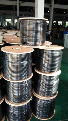 RG6 Quad Shield Coaxial Cable CATV ROSH Standard Cable  34AWG Braiding Wire