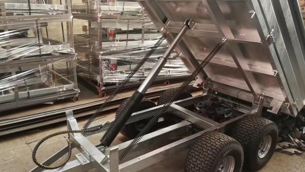 Farm Tractor Trailer With Hot Dip Galvanized; Agriculture Transport Tipping Trailer