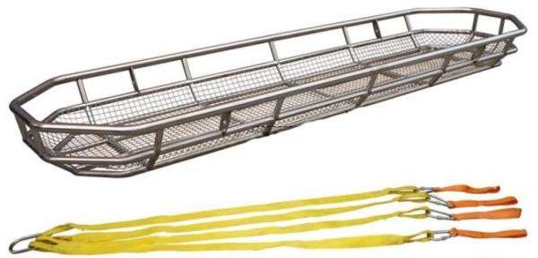 Adjustable Flexible Stainless Steel 350kg Rescue Basket Stretcher