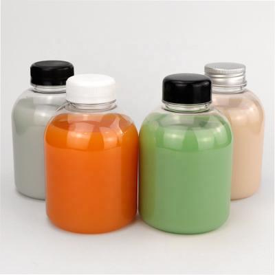 400ml Plastic Beverage Bottles PET Plastic Drink Bottles OEM Logo With Lid Caps