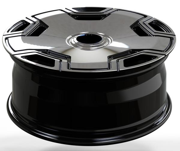 22x9.5 ET45/22x11.5 ET47 Roues forgées à la face noire pour Mercedes-Benz GLS 600 Maybach