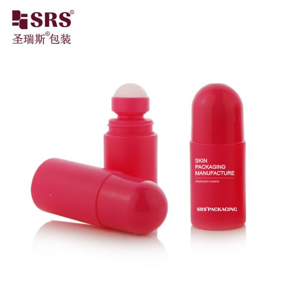 2oz 3oz White Roll On Deodorant Bottle With PP Plastic Cap And Roller Ball