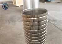 Cartucho de filtro de acero inoxidable de la deshidratación de la protuberancia de 304 Fito Slot Johnson Screen Pipe