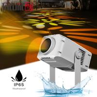 100W pour la publicité extérieure LED Gobo Logo Projector Lumière rotative imperméable à l'eau DMX512 Contrôle Projecteur de faisceau d'aluminium IP65