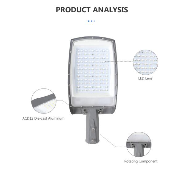 Коммерческий общественный индукционный столбик света 50W 100W 150W All In One LED Street Light