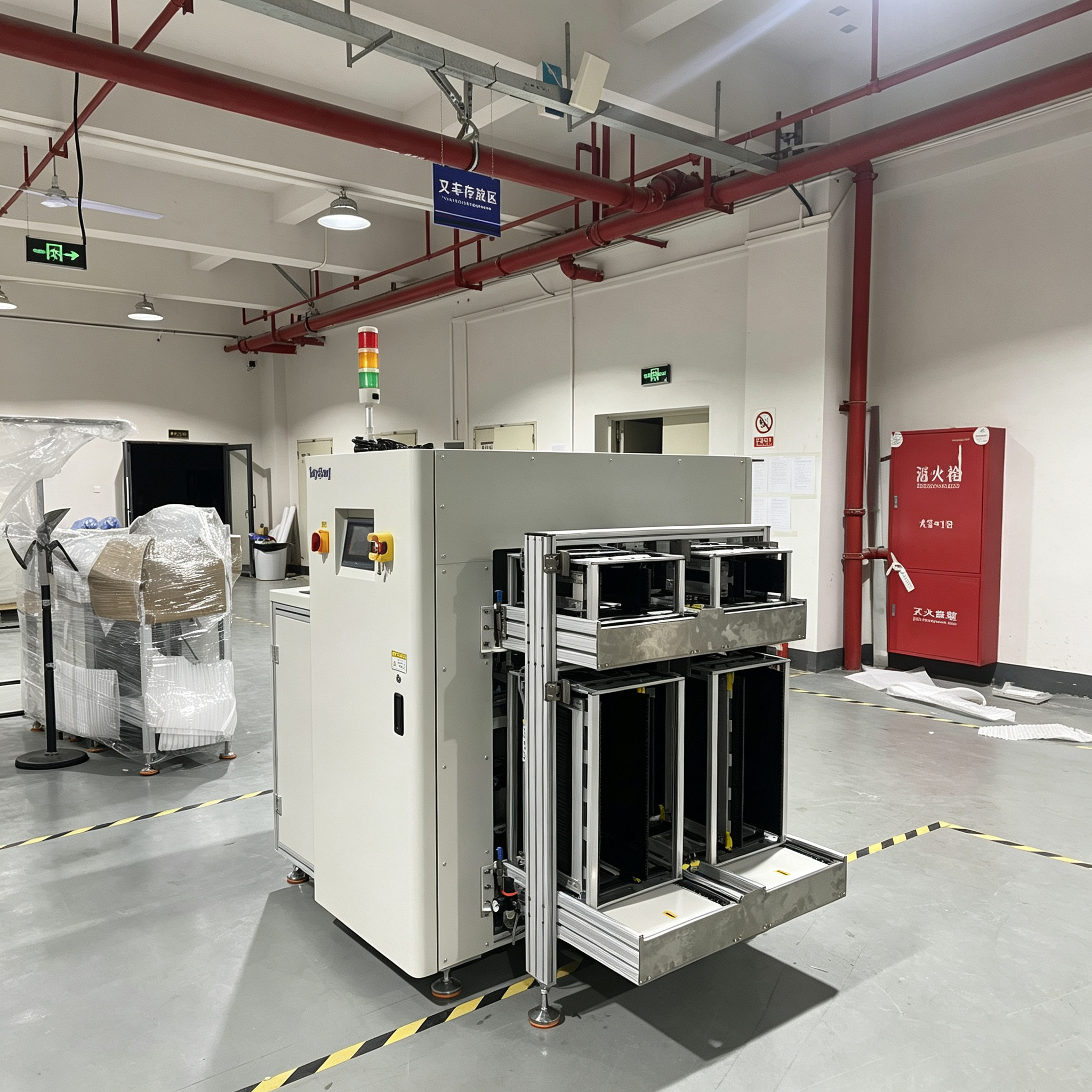 Automatic NGOK Sorting panasonic SMT Unloader Dual Magazine Storage equipment