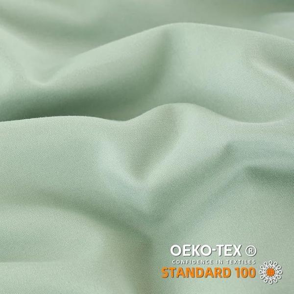 Sage Green Bohemian Microfiber Comforter Set with Pom Fringe