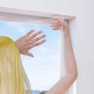 DIY Polyester Mosquito Net Kit With Velcro Hook Fastner Fly Screen