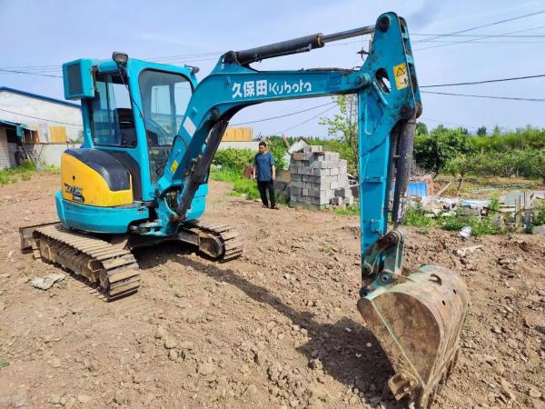 Excavadora Kubota de segunda mão de 3 toneladas com máquinas usadas do motor Kubota