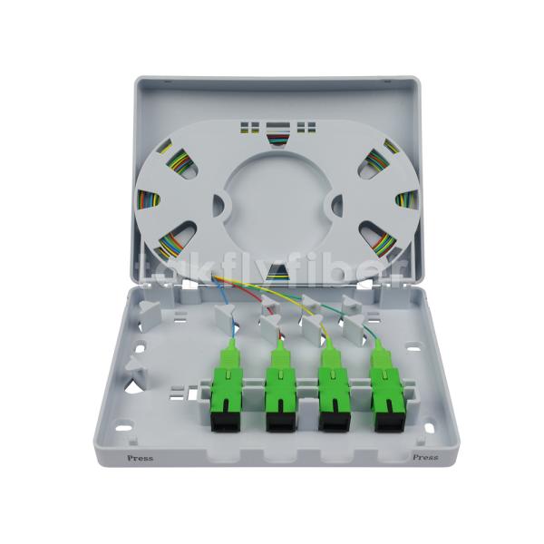 Розетка пластикового волокна LC портов SC 8 портов планшайбы 4 держателя стены FTTH GPON EPON оптически