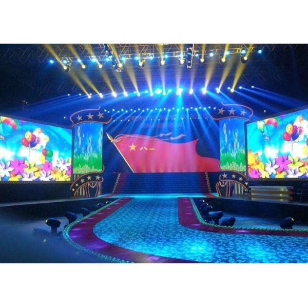 Indoor / Outdoor Rental LED Video Wall Display Screen Panel P4.81 Pitch 500x500mm 43222 dot/㎡