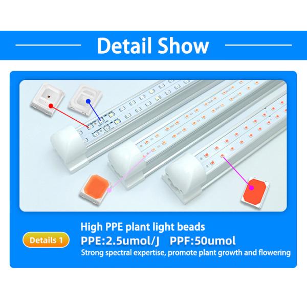 18W T8 LED Grow Tube Light 2ft 4ft Red Blue Full Spectrum LED Plant Light For Greenhouse