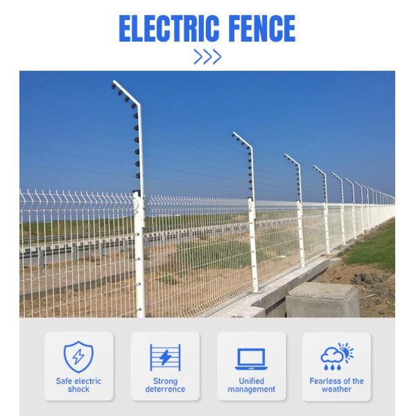 Perimeter Security Farm Electric Fence Alarm System With Posts