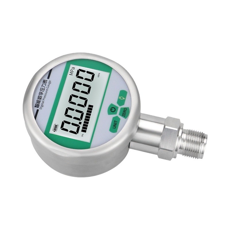 High Precision 0.5% Stainless Steel Digital Display Pressure Gauge for NPT1/4 Thread