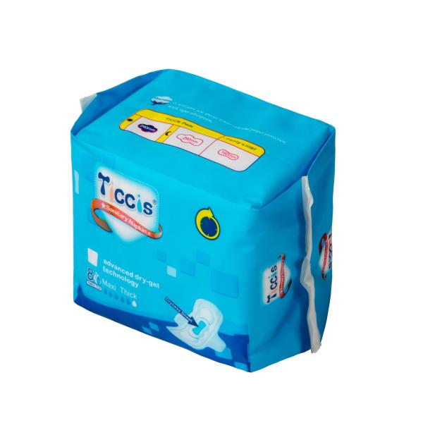 TUV ISO Approved Women Sanitary Napkin Disposable Lady Wings Sanitary Pads