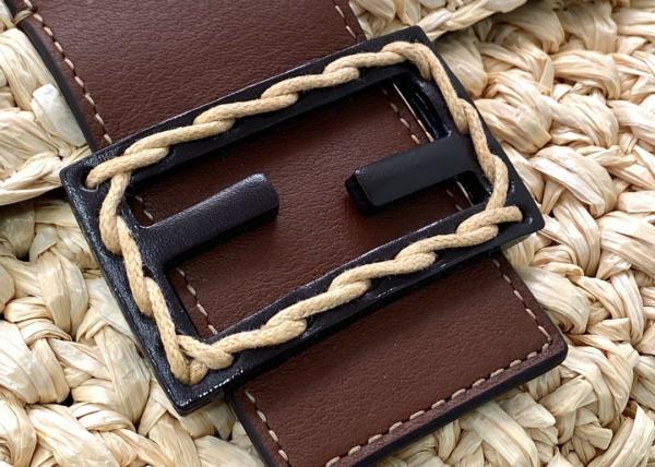 Newest Classic Baguette model Bag Straw Weaving Series Of Pure Hand Woven Handbag Lazy French Style Cross-Body Bag