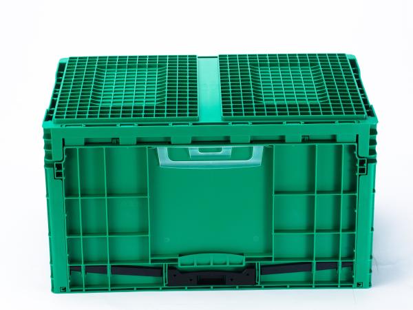 Customized Logo Tool Storage Collapsible Plastic Container for Warehouse Storage