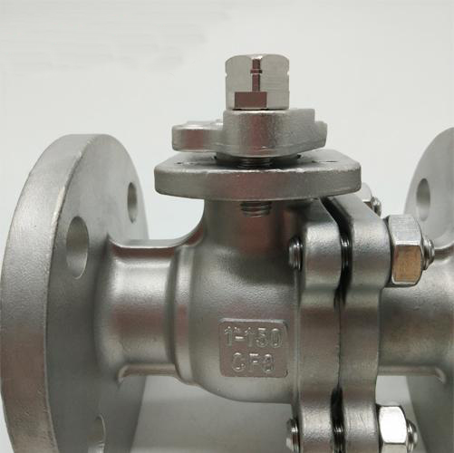 PN16 Stainless Steel Flanged Ball Valve DN50 Handle SS304 SS316 WCB