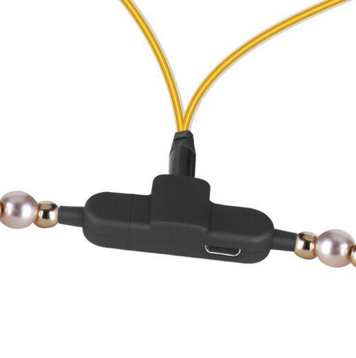 Fashion Creative Pearl Necklace Bluetooth Headphone Earphone for Girls MH-01