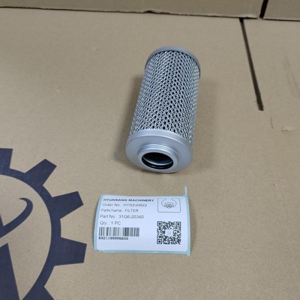 Filtro de óleo hidráulico 31Q6-20340 Para escavadeira R170W-9 R160LC-9 R140W-9 R140LC-9