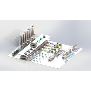 Plastic Production Line Weighing Equipment Automatic Dosing System