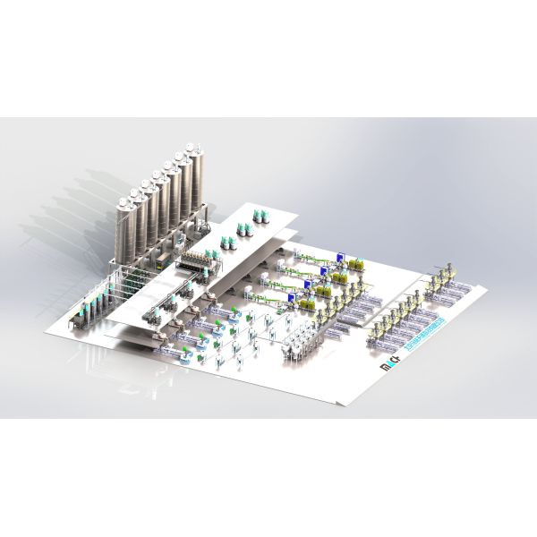 Customized Turnkey Material Handling Solution For Modified Plastics Factory