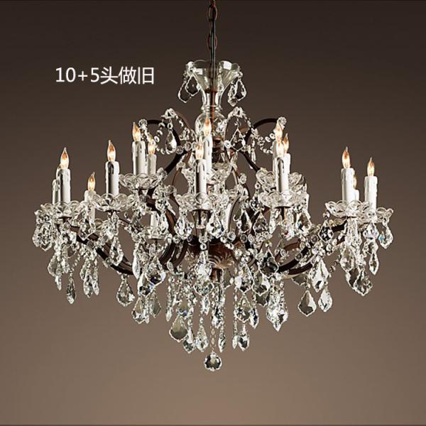 Vintage Black iron dining room Living room Chandelier (WH-WI-01)