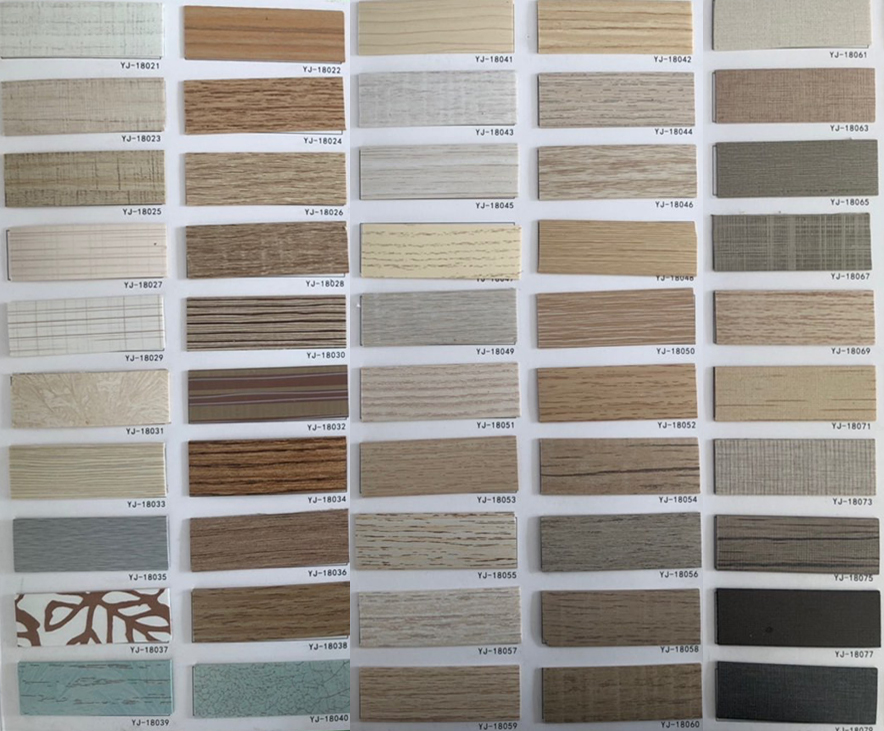 Water Resistant Eco-friendly ABS Wood Grain Edge Banding with High Glossy Embossed Surface