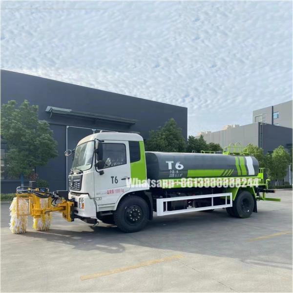 DONGFENG Guardrail Cleaning Truck Rail Fence Washing Lorry With 10.00R Steel Tyre