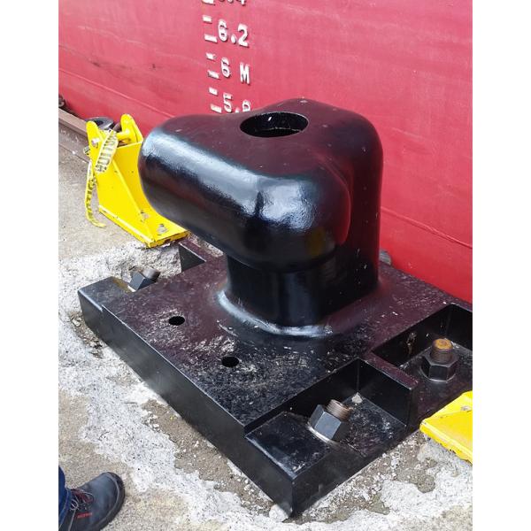 Customized Cast Steel Mooring Components Marine Mooring Tee Head Bollard