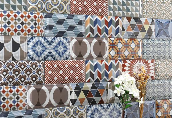 Modern Ceramic Wall Tiles 75x152mm Multiple Colors White Body