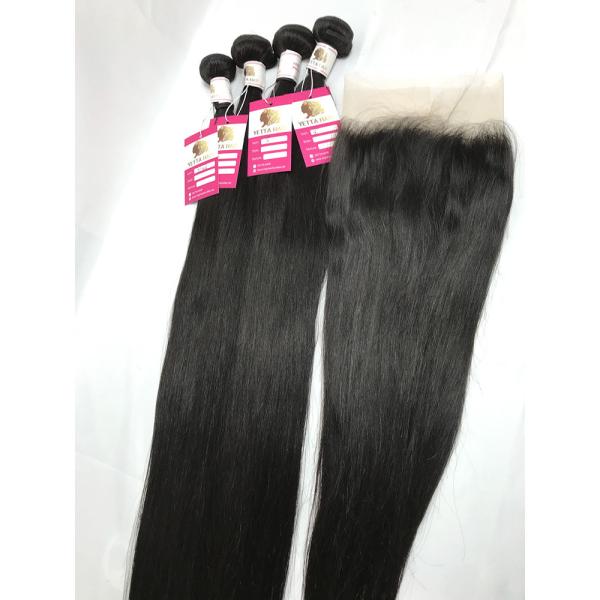 Weave peruano 100g do cabelo humano de Remy do Virgin 10A cru de 100%/preto natural da parte